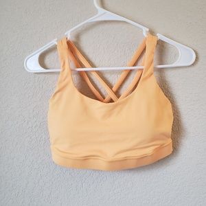 Lululemon Orange Sports Bra Size 6